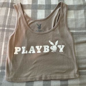 Playboy crop tank